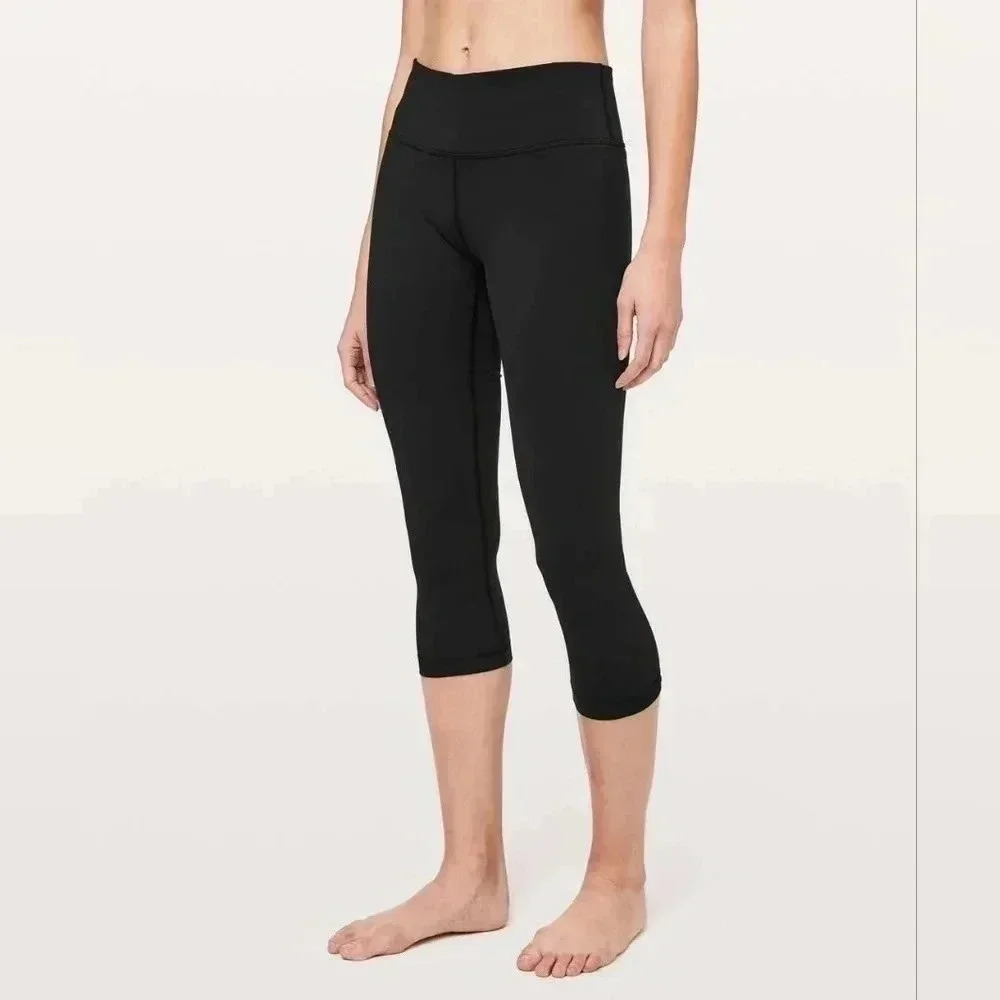 Lululemon Wunder Under Crop *Mid-Rise Full-On Luxtreme 21"Black